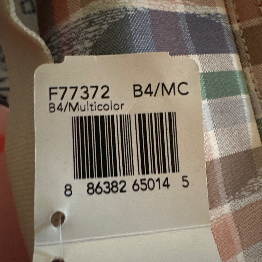 Coach Poppy Multicolor madras Cosmetic Bag - Picture 2 of 4